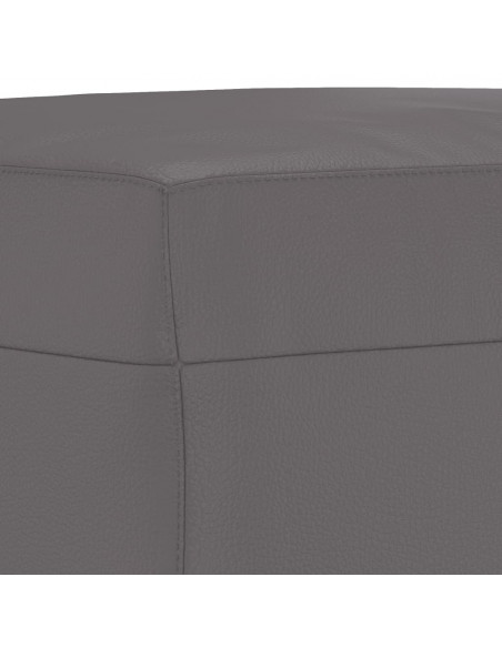 Poggiapiedi Grigio 60x50x41 cm in Similpelle