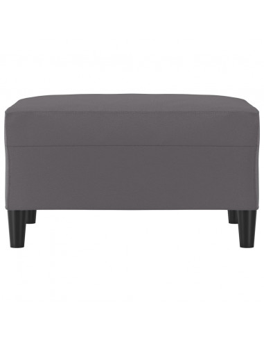 Poggiapiedi Grigio 70x55x41 cm in Similpelle