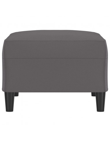 Poggiapiedi Grigio 70x55x41 cm in Similpelle