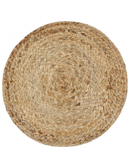 Pouf Lavorato a Mano Verde Oliva 40x45 cm in Juta