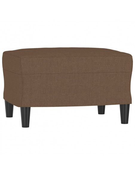 Poggiapiedi Marrone 60x50x41 cm in Tessuto