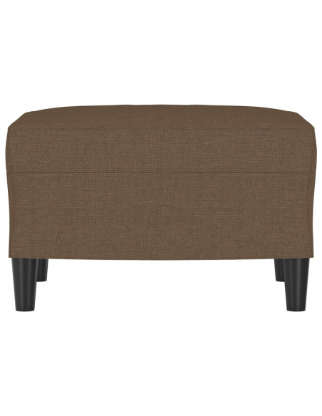 Poggiapiedi Marrone 60x50x41 cm in Tessuto