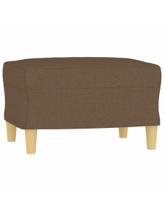 Poggiapiedi Marrone 60x50x41 cm in Tessuto 2