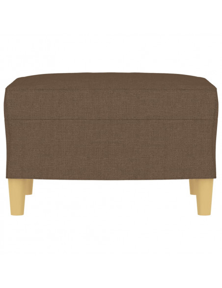 Poggiapiedi Marrone 60x50x41 cm in Tessuto