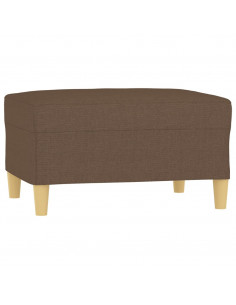 Poggiapiedi Marrone 70x55x41 cm in Tessuto 2