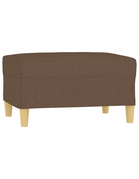 Poggiapiedi Marrone 70x55x41 cm in Tessuto