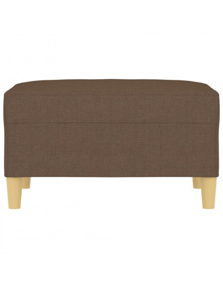 Poggiapiedi Marrone 70x55x41 cm in Tessuto
