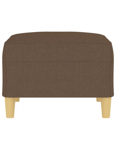 Poggiapiedi Marrone 70x55x41 cm in Tessuto