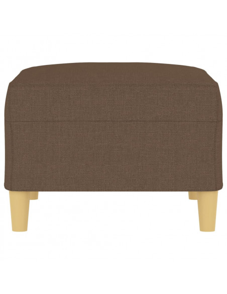 Poggiapiedi Marrone 70x55x41 cm in Tessuto