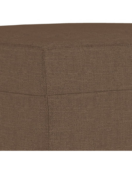 Poggiapiedi Marrone 70x55x41 cm in Tessuto