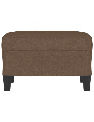 Poggiapiedi Marrone 60x50x41 cm in Tessuto