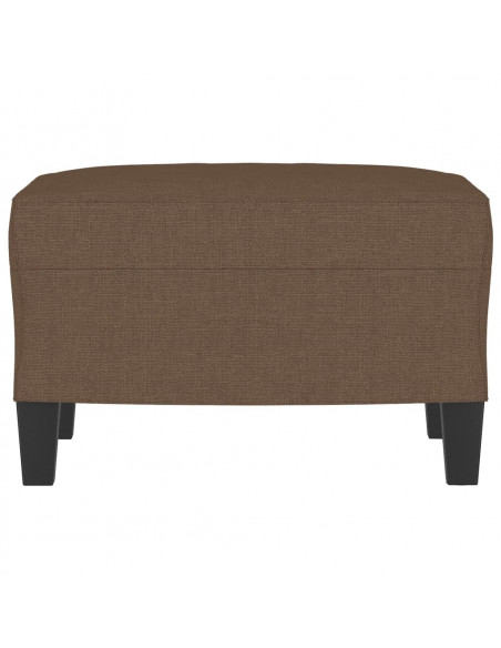 Poggiapiedi Marrone 60x50x41 cm in Tessuto