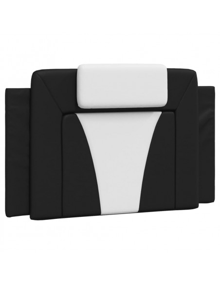Cuscino Testiera Nero e Bianco 90 cm in Similpelle