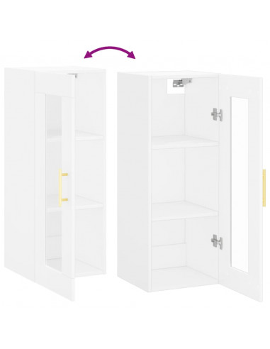 Mobile a Parete Bianco 34,5x34x90 cm