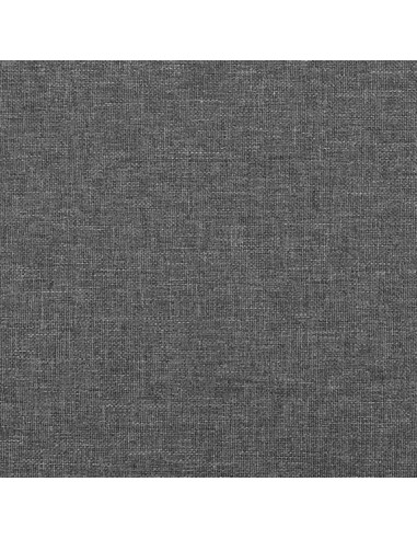 Giroletto a Molle con Materasso Grigio Scuro 140x200cm Tessuto