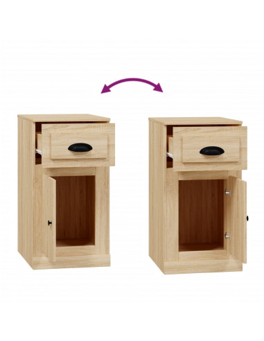Mobiletto Cassetto Rovere Sonoma 40x50x75 cm Legno Multistrato