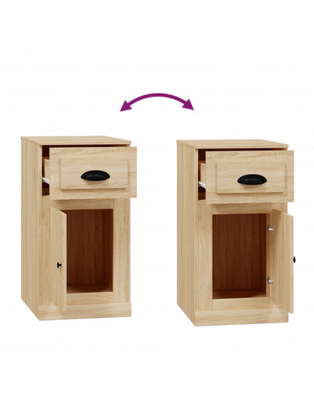 Mobiletto Cassetto Rovere Sonoma 40x50x75 cm Legno Multistrato