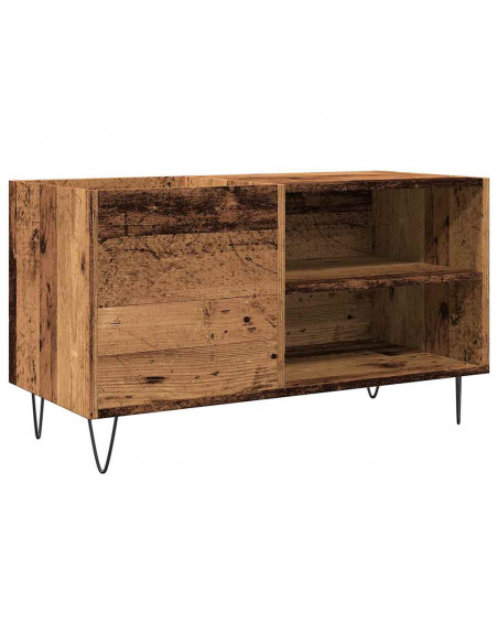 Mobile Porta Dischi Legno Antico 84,5x38x48cm Legno Multistrato