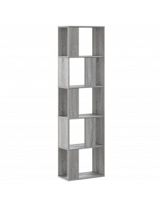 Libreria 5Ripiani Grigio Sonoma 45x23,5x162,5 Legno Multistrato 2