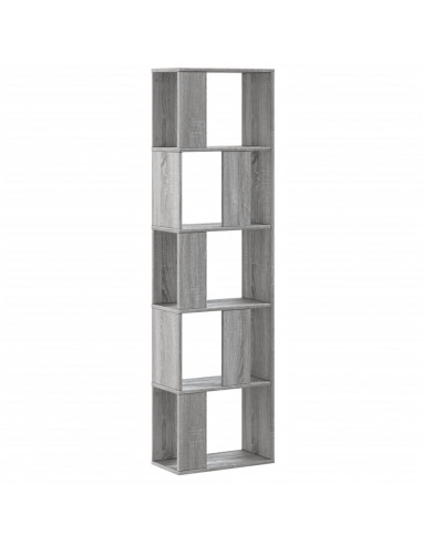 Libreria 5Ripiani Grigio Sonoma 45x23,5x162,5 Legno Multistrato