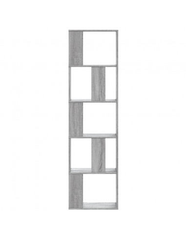Libreria 5Ripiani Grigio Sonoma 45x23,5x162,5 Legno Multistrato