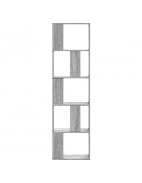 Libreria 5Ripiani Grigio Sonoma 45x23,5x162,5 Legno Multistrato