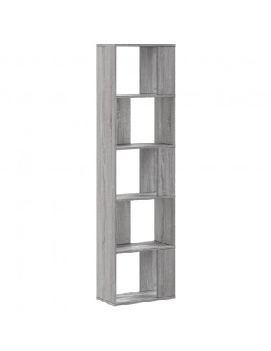 Libreria 5Ripiani Grigio Sonoma 45x23,5x162,5 Legno Multistrato