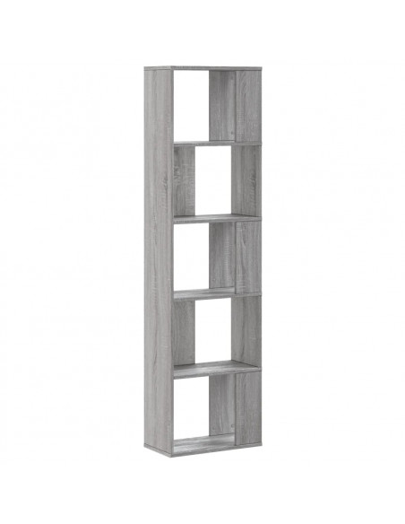 Libreria 5Ripiani Grigio Sonoma 45x23,5x162,5 Legno Multistrato