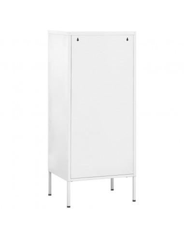 Armadietto Bianco 42,5x35x101,5 cm in Acciaio