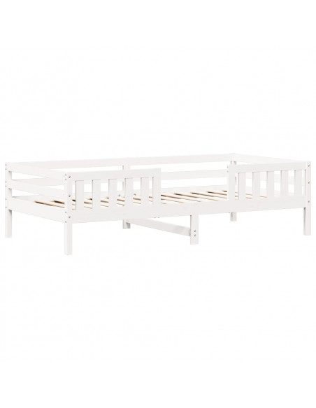 Giroletto con Tetto Bianco 90x200 cm in Legno di Pino