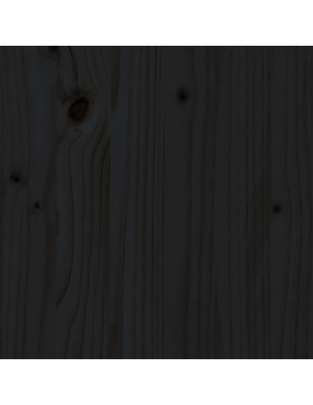 Giroletto Nero in Legno Massello di Pino 140x190 cm