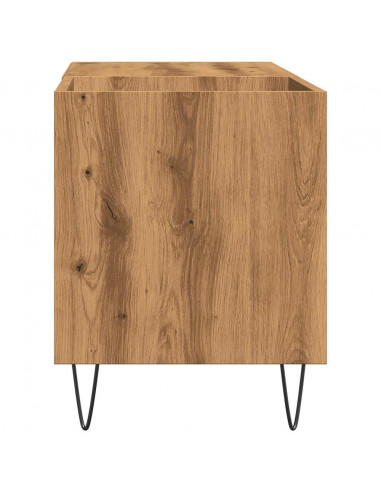 Mobile Porta Dischi Rovere Artigianale 84,5x38x48cm Multistrato