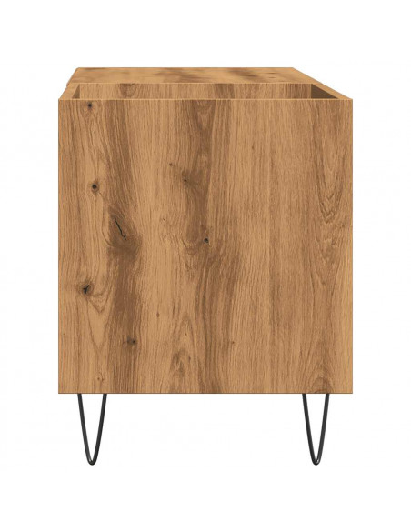 Mobile Porta Dischi Rovere Artigianale 84,5x38x48cm Multistrato