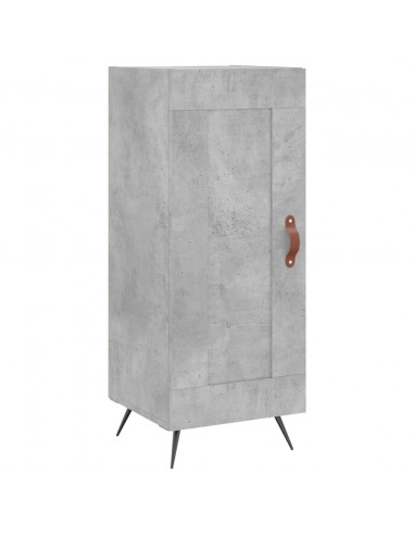 Credenza Grigio Cemento 34,5x34x180 cm in Legno Multistrato