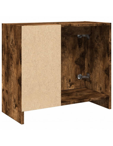 Mobile Lavabo Rovere Fumo 63x29x55 cm in Legno Multistrato