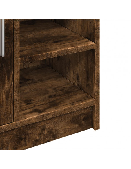 Mobile Lavabo Rovere Fumo 63x29x55 cm in Legno Multistrato