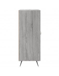 Credenza Grigio Sonoma 69,5x34x90 cm in Legno Multistrato 2