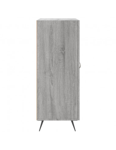 Credenza Grigio Sonoma 69,5x34x90 cm in Legno Multistrato