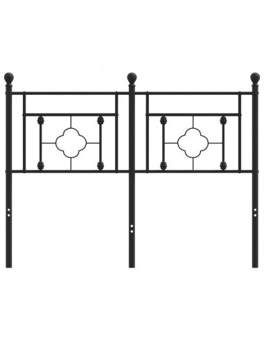 Testiera in Metallo Nero 120 cm