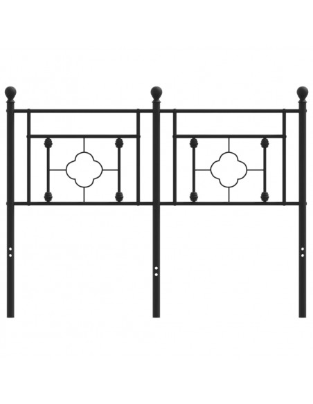 Testiera in Metallo Nero 120 cm
