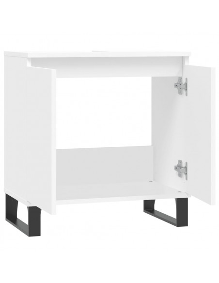 Mobile da Bagno Bianco 58x33x60 cm in Legno Multistrato