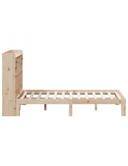 Letto Libreria senza Materasso 160x200 cm in Legno di Pino