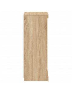 Credenza con Luci LED Rovere Sonoma 41x37x100 cm 2