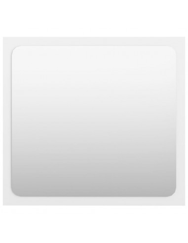 Set Mobili da Bagno 2 pz Bianco Lucido in Legno Multistrato