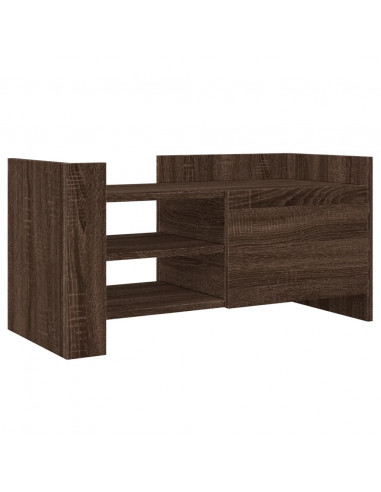 Mobile Porta TV Rovere Marrone 80x35x40 cm in Legno Multistrato