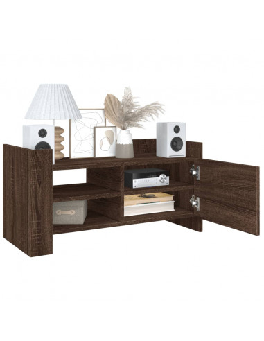 Mobile Porta TV Rovere Marrone 80x35x40 cm in Legno Multistrato