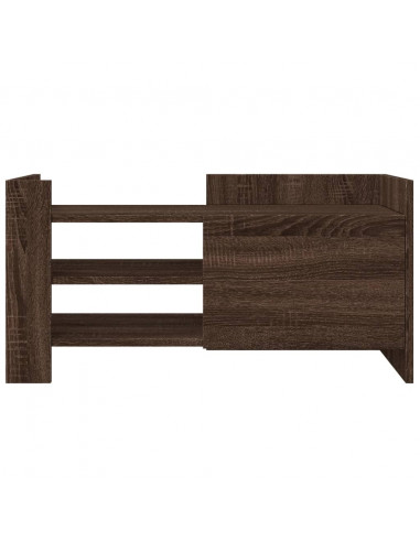 Mobile Porta TV Rovere Marrone 80x35x40 cm in Legno Multistrato