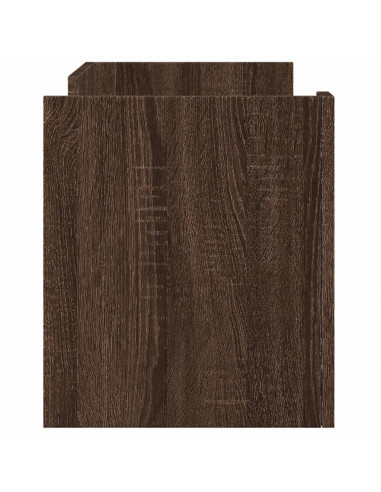 Mobile Porta TV Rovere Marrone 80x35x40 cm in Legno Multistrato