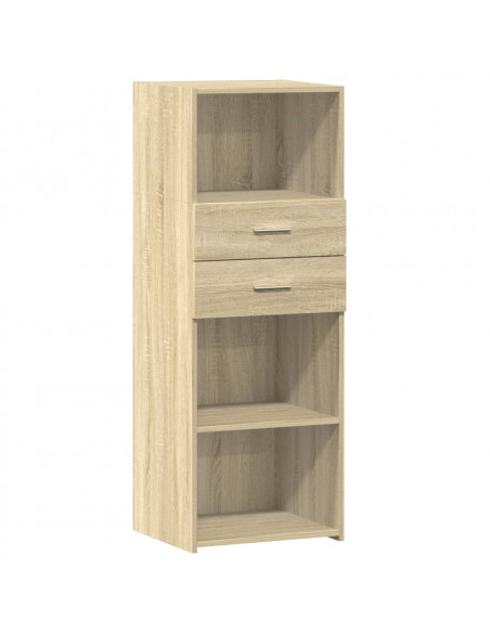 Credenza Rovere Sonoma 45x42,5x124 cm in Legno Multistrato