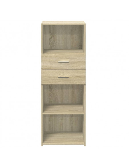 Credenza Rovere Sonoma 45x42,5x124 cm in Legno Multistrato